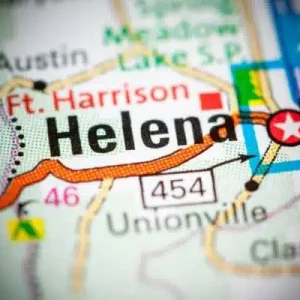 Map of Helena, Montana and surrounding areas